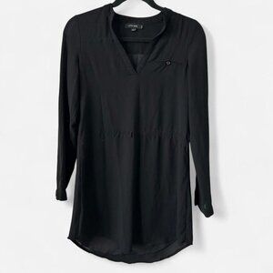 Love Tree Black Long Sleeve Tunic Top Medium